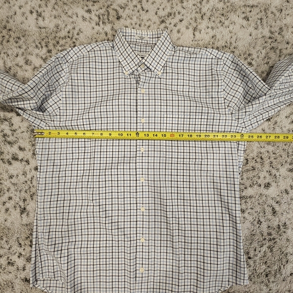 Peter Millar SZ L Button Down LOng Sleeve Preppy Shirt Button Collar Academia - Picture 8 of 9